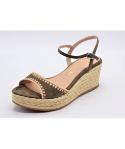 Discount L'Empreinte Chaussures UNISA KISSES kaki