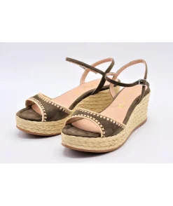 Discount L'Empreinte Chaussures UNISA KISSES kaki