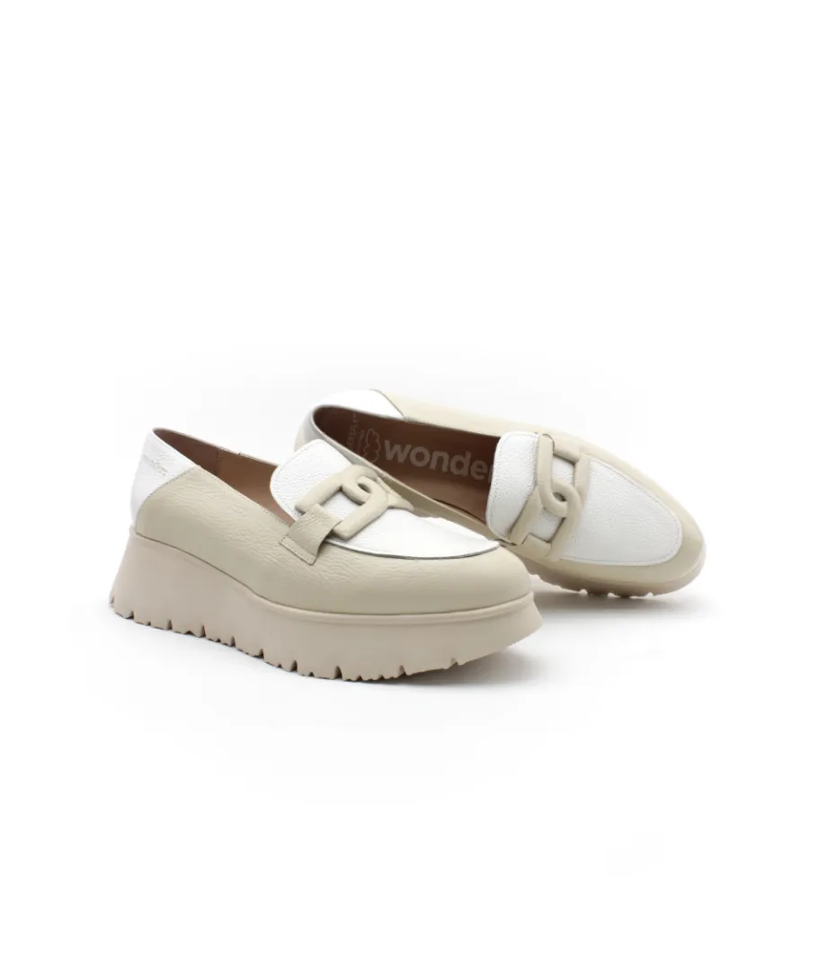 Discount L'Empreinte Chaussures WONDERS C7301 CREME