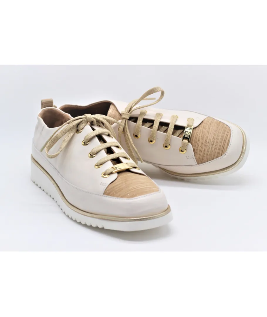 Discount L'Empreinte Chaussures XSA 9492 NAPPA CREME